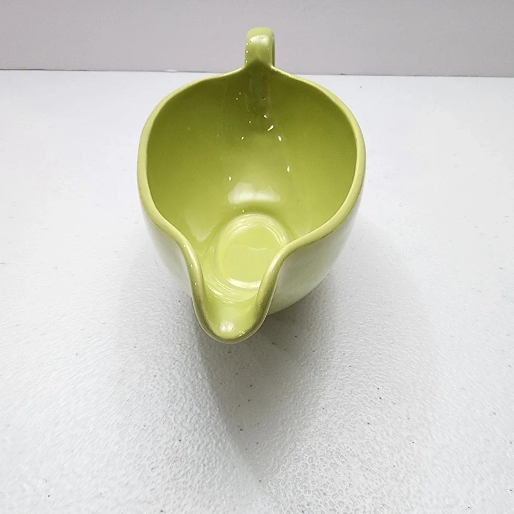 Rare Rhythm Homer Laughlin Gravy Sauce Boat Chartreuse Made In USA 1956